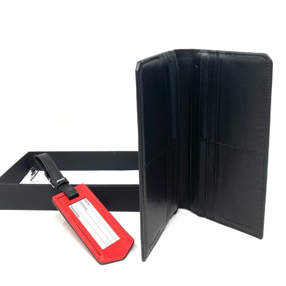 😳SALE😳 Calvin Klein Matte Saffiano Gift Mens Wallet Green 4720 9986 395 - Picture 4 of 6